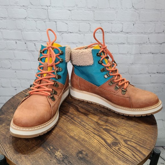 TOMS Mesa Women Lace Up Waterproof Ankle Boots – Ladies 6.5 - Picture 6 of 8